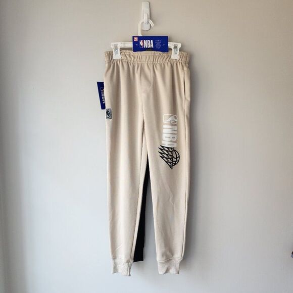 NBA Black Khaki Basketball Sweatpants | SET OF TWO | Youth Jogger Size 8 NEW - Picture 5 of 10